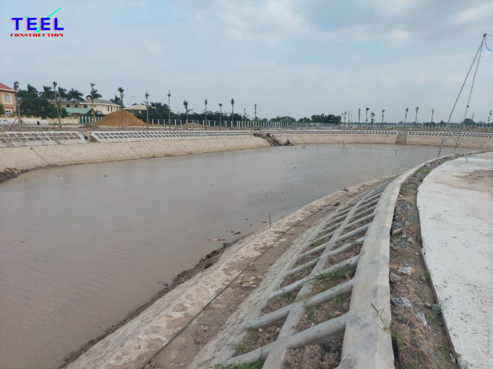 Ảnh hiện trường thi công Dự án Khu nhà ở sinh thái TEELhomes Nhật Tân