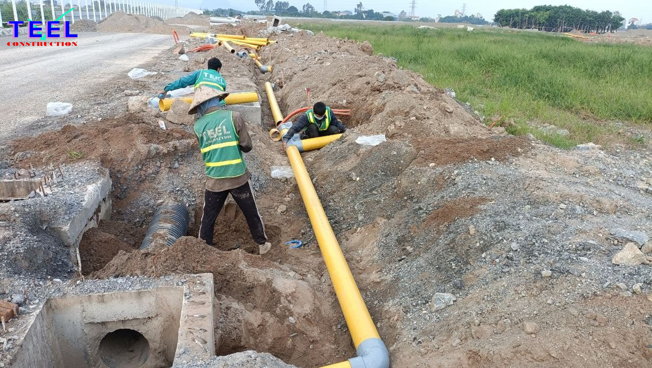 Ảnh hiện trường thi công Dự án Khu nhà ở sinh thái TEELhomes Nhật Tân