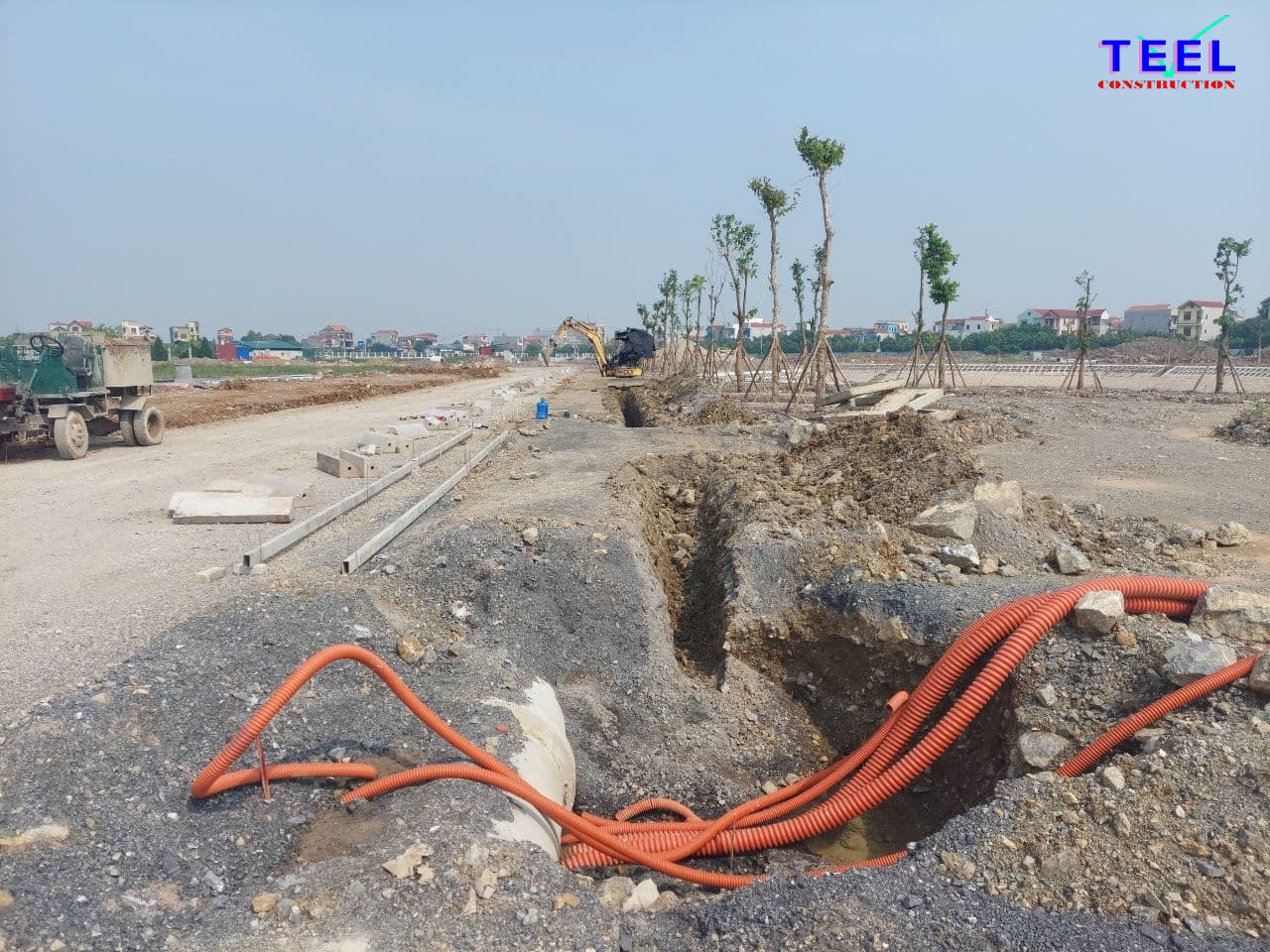 Ảnh hiện trường thi công Dự án Khu nhà ở sinh thái TEELhomes Nhật Tân
