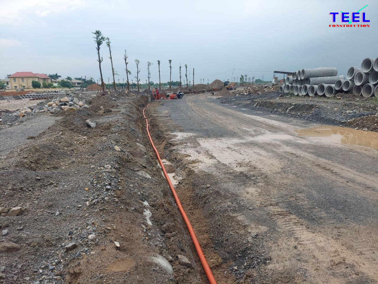 Ảnh hiện trường thi công Dự án Khu nhà ở sinh thái TEELhomes Nhật Tân