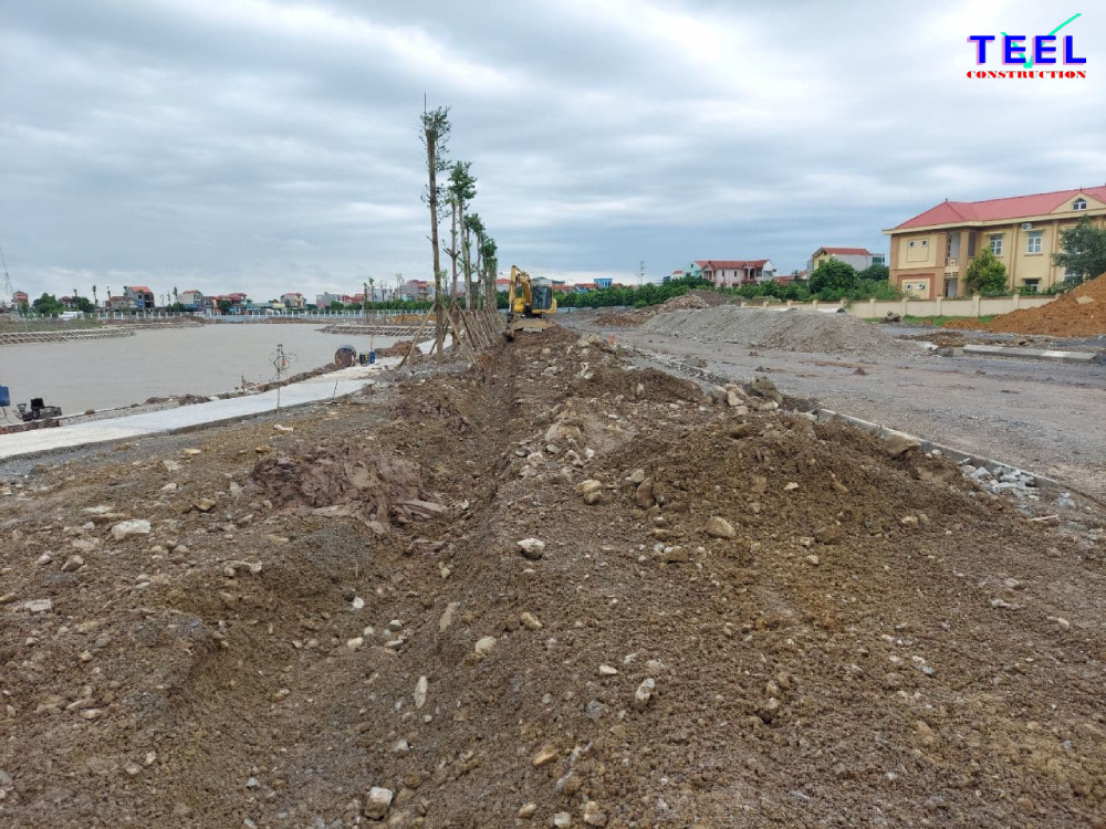 Ảnh hiện trường thi công Dự án Khu nhà ở sinh thái TEELhomes Nhật Tân