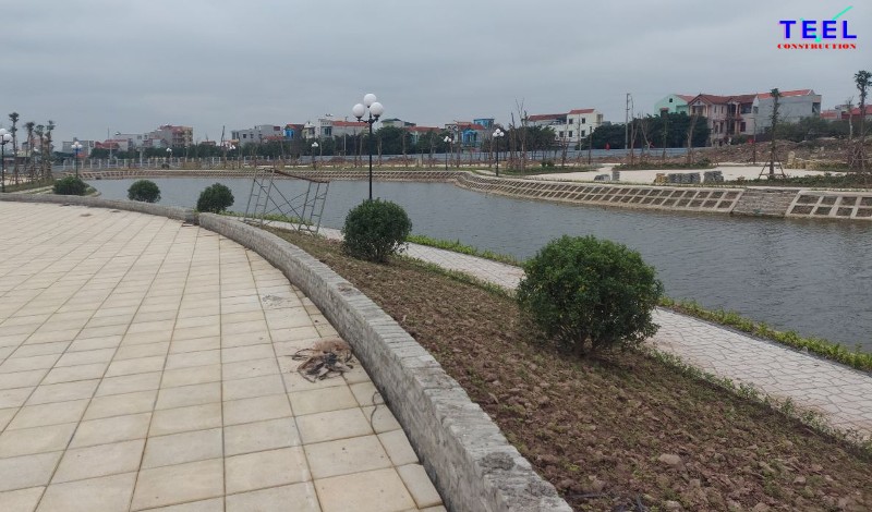 Ảnh hiện trường thi công Dự án Khu nhà ở sinh thái TEELhomes Nhật Tân