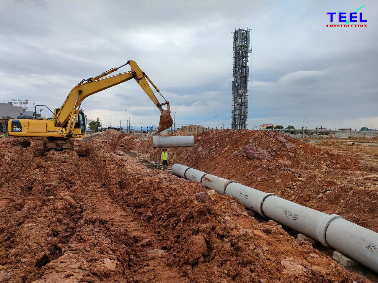 Ảnh hiện trường Công trình thị trấn Vôi