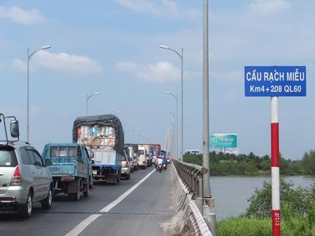 Đề xuất đầu tư gần 4.440 tỷ đồng xây cầu Rạch Miễu 2 bắc qua sông Tiền