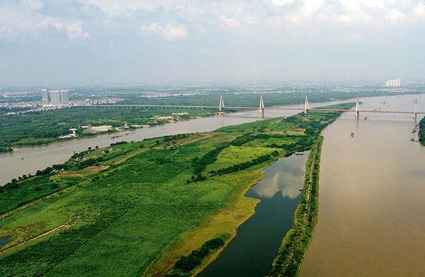 Hàng nghìn ha bãi sông Hồng được định hướng xây khu đô thị, công viên